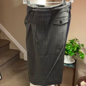 Nice wide leg cropped pants front zipper dress pants w/boots would be nice!